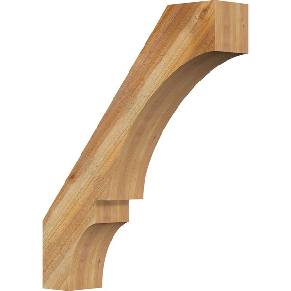 Ekena Millwork 6"W x 28"D x 34"H Balboa Rough Sawn Knee Brace, Western Red Cedar BRC06X28X34BOA00RWR - main